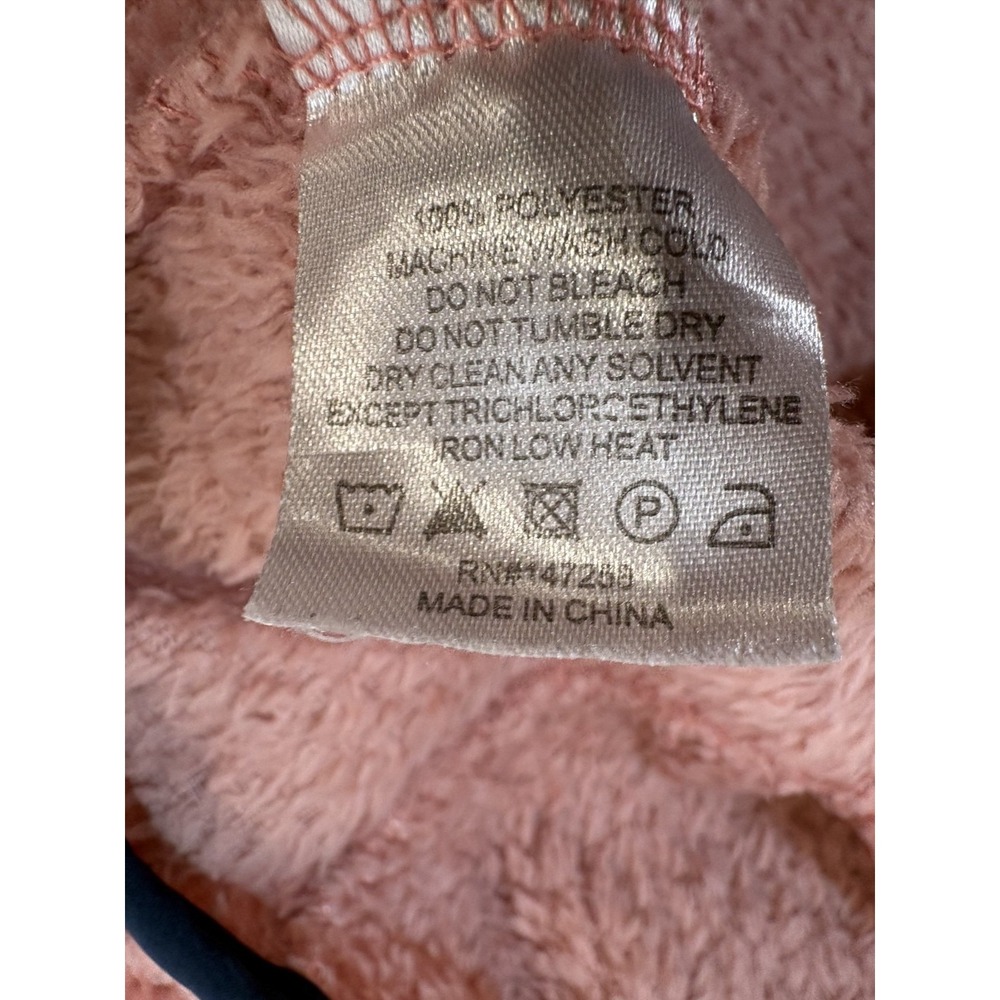 SIMPLY SOUTHERN LONG SLEEVE SOFT SHERPA Coral Pink PULLOVER SWEATSHIRT L Large - Picture 4 of 10